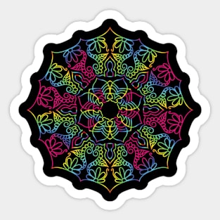 Mandala Rainbow 02581 Sticker